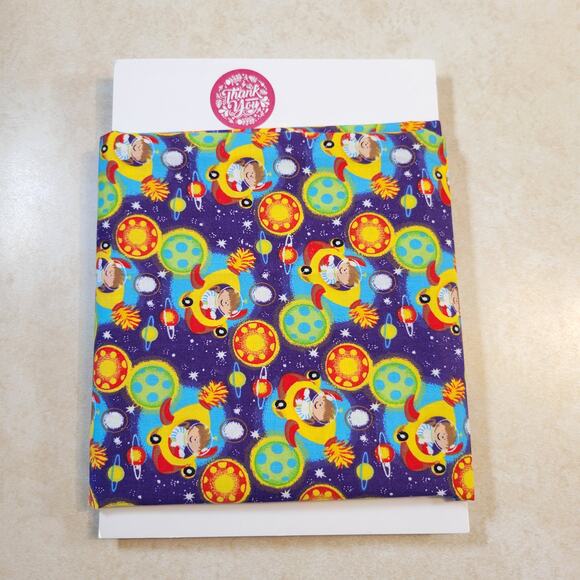 Cotton Fabric Child in Spaceship Space Planets Stars 1 Yd x 44” Hancock Fabrics - Picture 4 of 10